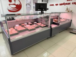 вітрини для мясного магазину