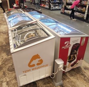 морозилка скло